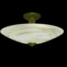 3д модель потолочного светильника "Мраморная чаша"