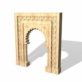 Meble z marmurowymi drzwiami Model 3D