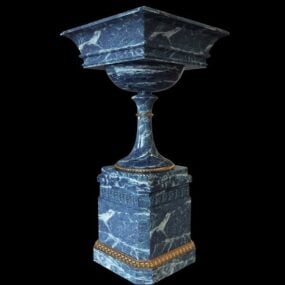 Marble Stone Garden Urn 3d model