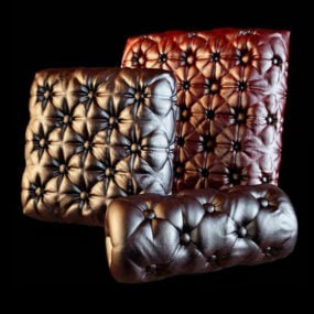 Cojín de masaje de cuero Almohada modelo 3d