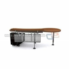 Metal Frame Office Desk Furniture 3d model