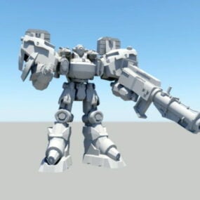 شخصية المحارب الميكانيكية نموذج 3D