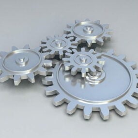 Industrial Mechanical Gears 3d-malli