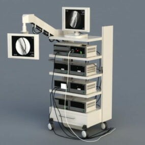 مدل 3 بعدی تجهیزات بیمارستان مانیتورینگ پزشکی