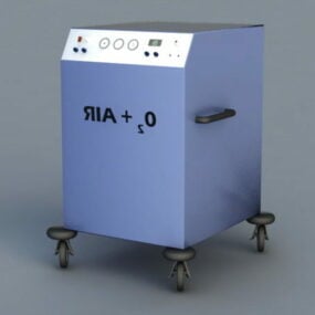 3д модель больничного медицинского кислородного оборудования