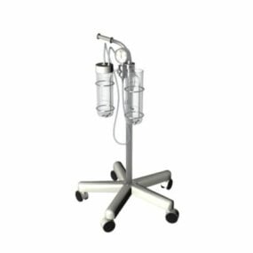 Modelo 3d de suporte de equipamento hospitalar
