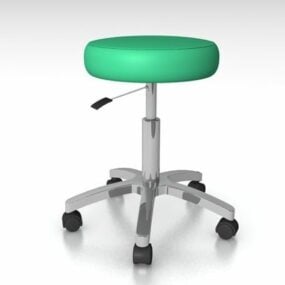 Nemocniční lékařská vyšetřovací stolice 3D model