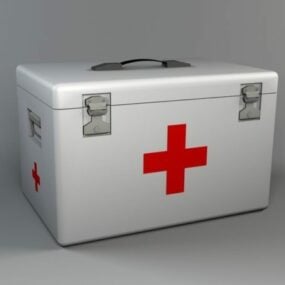Sjukhus Medicin Box 3d-modell