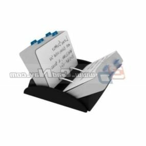 Office Equipment Memo Holder Box 3d model