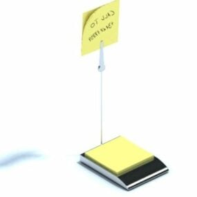 Office Memo Holder Sticky Note 3d-model