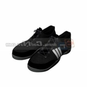 Ανδρικό μαύρο περιστασιακό 3d μοντέλο μόδας παπουτσιών
