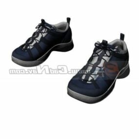 Men Black Sport Shoes 3d model