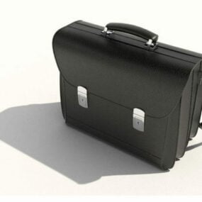 Fashion Men Leather Messenger Bag 3d model