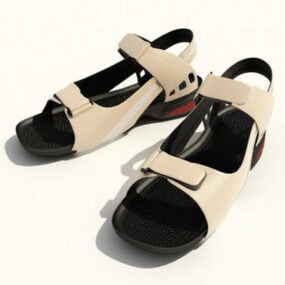 Women Fashion Leather Sandals 3d model