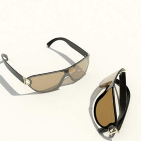 Braune Sonnenbrille 3D-Modell