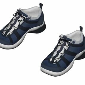 Modelo 3d de calçados de treinamento de moda masculina