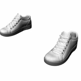 Miesten muoti White Trainer Shoes 3D-malli