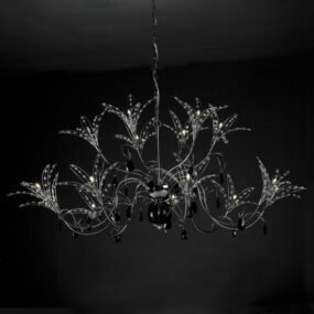 Chain Style Home Crystal Chandelier 3d model