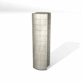 Dekoracja metalowej kolumny Model 3D