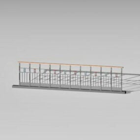 Home Decor Metal Deck Handrail 3d model