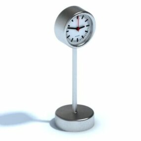 Reloj de escritorio de metal para oficina modelo 3d