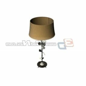 Metal Flower Design Table Lamp 3d model
