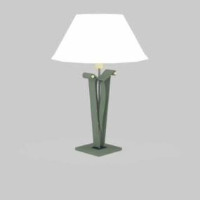 Elegant Metal Table Lamp 3d model