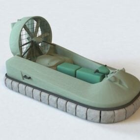 Military Hovercraft 3d model