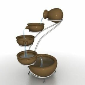 3D-Modell für Zimmerbrunnen-Dekoration