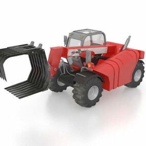 Industriell Mini Log Loader 3d-modell