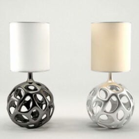 3d модель настільних ламп у мінімалістичному стилі кулі