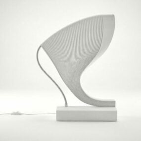 Minimalist Curved Table Lamp 3d model