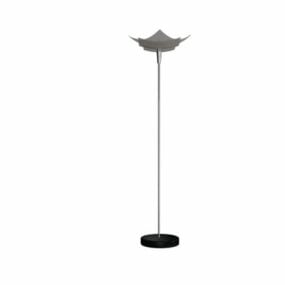 Simple Chrome Floor Lamp 3d model