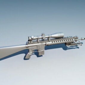 Mk 12特种步枪枪3d模型