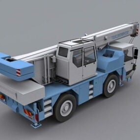 Industrial Mobile Crane Vehicle 3d model