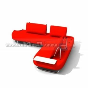 Nowoczesna narożna sofa do wnętrz Model 3D