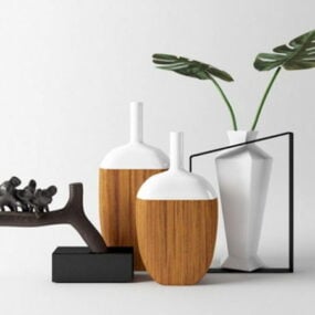 Minimalistické dekorativní vázy 3D model