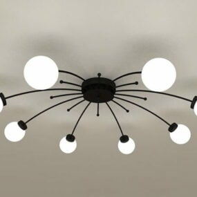 Lámpara de araña de diseño moderno modelo 3d