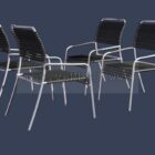Metalowe krzesło do jadalni