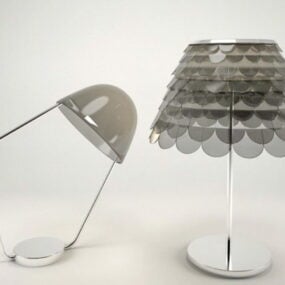 Lampes de table de chambre à coucher de style moderne modèle 3D