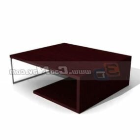 Modern Furniture Wooden Coffee Table 3d model