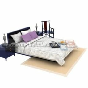Modern Design Hotel Bedroom Sets 3d model