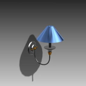 Modern Design Blue Wall Lamp 3d model
