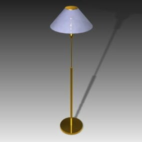 Nowoczesna mosiężna lampa podłogowa Model 3D