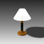 Lampe de table de chambre à coucher en laiton moderne