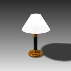 Lámpara de mesa de dormitorio de latón moderna modelo 3d