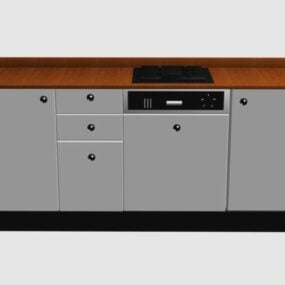 Moderne Mdf kabinetdesign 3d-model