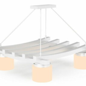 3д модель современного домашнего обеденного светильника