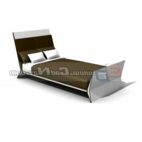 Modern Double Bed Furniture 3d model