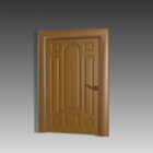 Moderne houten deur voor thuis